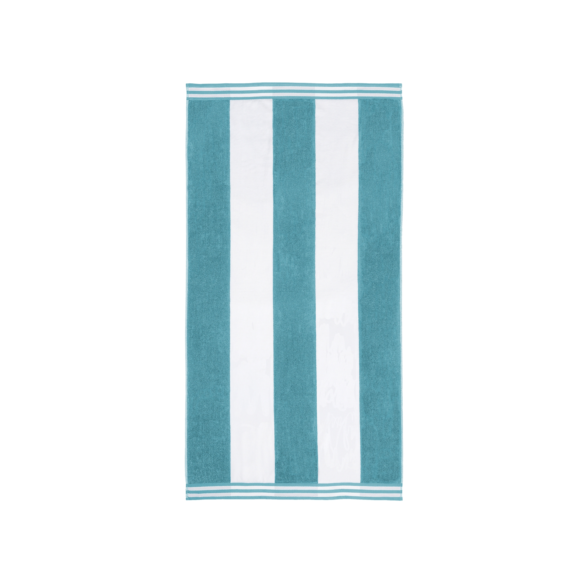 Cabana Striped Ultra-Absorbent Oversized Beach Towel, Turquoise