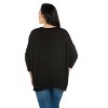 24seven Comfort Apparel Womens Oversized Long Sleeve Dolman Top - 3 of 4