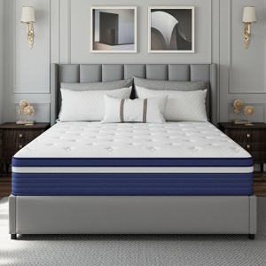 Swedrea Hybrid Mattress Medium Skin Friendly Memory Foam Anti Static in White - 1 of 3