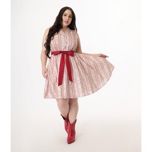 Smak Parlour Women's Plus Cotton Flare Dress - 1 of 4