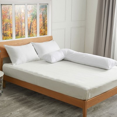 Cheer Collection Hypoallergenic L-Shape Body Pillow, Zippered Cover