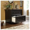 Edge Water Lateral File Cabinet Estate Black - Sauder: 2-Drawer, Mid-Century Modern, Paper Laminate Surface - 3 of 4