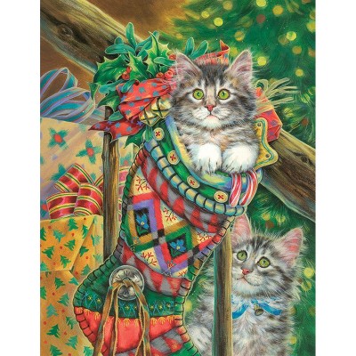 Stocking Curiosity 500 Piece Jigsaw Puzzle