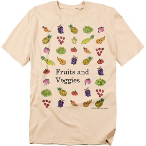 Men's Richard Scarry Fruits And Veggies T-Shirt - 1 of 4