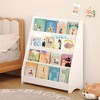MAYEERTY 4 Tier Kid Bookshelf, Toddler Book Display Shelves, Helps Keep Bedroom Playrooms White - 2 of 4