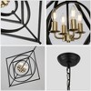 Bella Depot 4-Light Black Metal Pendant Light Modern Versatile and Stylish Chandelier - 3 of 4