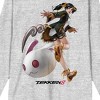Tekken 8 Ling Xiaoyu Crew Neck Long Sleeve Athletic Heather Adult Tee - 2 of 2