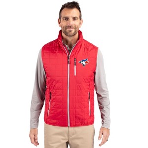 Toronto Blue Jays Cutter & Buck Rainier PrimaLoft® Mens Eco Insulated Full Zip Puffer Vest - 1 of 1