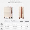 3-Piece Lightweight ABS Luggage Set with TSA Lock, Expandable Design & -Resistant Finish – 20", 24", 28" Travel Suitcases - 4 of 4