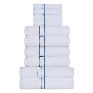 Premium Cotton Solid Plush Heavyweight Hotel Luxury Towel Set by Blue Nile Mills - 1 of 4