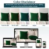 PAVILIA Set of 2 Throw Pillow Covers, Decorative Velvet Square Cushion Cases for Bed Sofa Couch Bedroom Living Room - 4 of 4