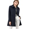 INSPIRE CHIC Women's Turn Down Collar Single Breasted Winter Outwear Overcoat - 2 of 4