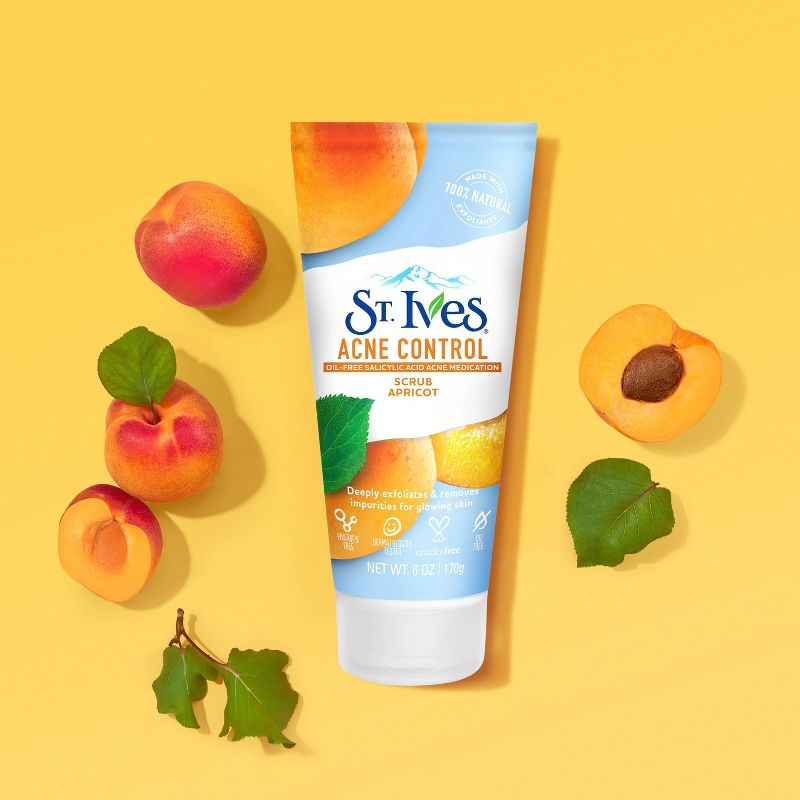St. Ives Oil-Free Acne Control Apricot Face Scrub - 6oz, 4 of 16