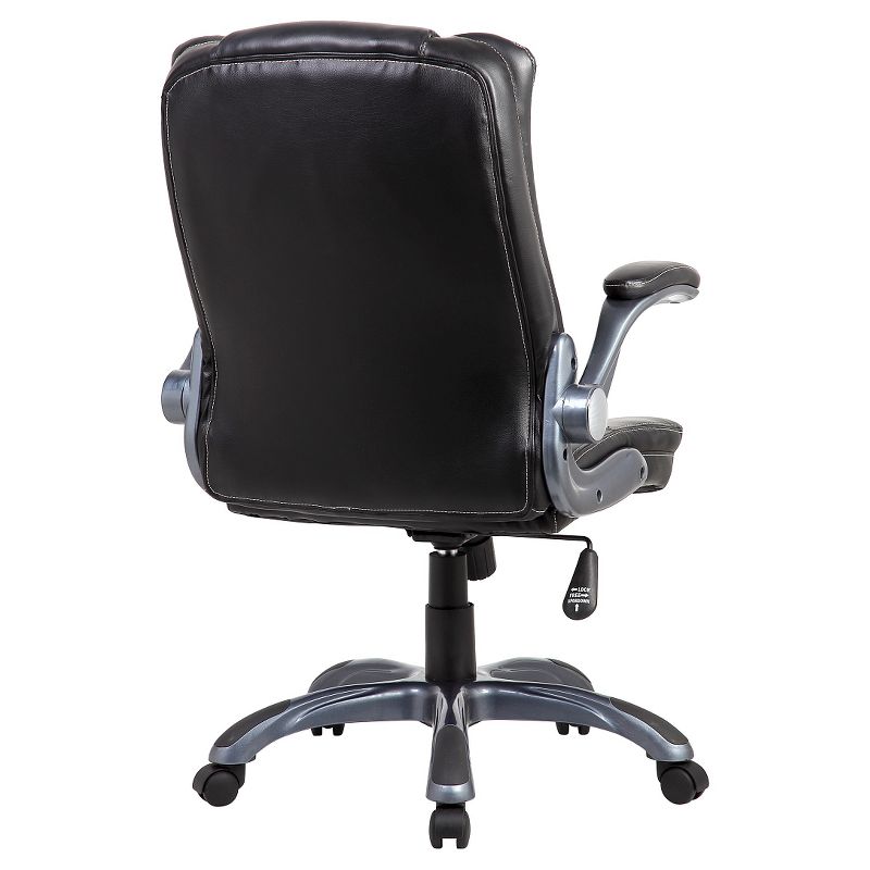 Medium Back Manager Chair with Flip-up Black - Techni Mobili, 5 of 11