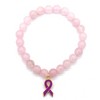 Breast Cancer Awareness Pink Quartz Bracelet - 3 of 4