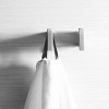 ChicFurnit Bathroom Towel Holder Simple Double Towel Hook Wall Mount for Bath and Hand Towels, Silver, 3.5"*3.5"*3.1" - 4 of 4
