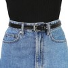 INSPIRE CHIC Women's Skinny Faux Leather Hollow-out Thin Waist Belts 0.7 inches Width - 4 of 4
