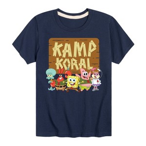 Boys' - SpongeBob SquarePants - Kamp Koral Kamp Koral Group Short Sleeve Graphic T-Shirt - 1 of 4