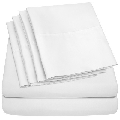 6 Piece Sheet Set, Deluxe Ultra Soft 1500 Series, Double Brushed ...