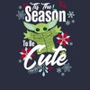 Women's Star Wars The Mandalorian Christmas The Child Cute Season T-Shirt - 2 of 4