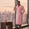 Lotus Linen Premium Waffle Piping Robe for Men - 4 of 4