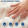 Oversized Chaise Lounge Chair, 60 Inch Upholstered Sofa Bed with Throw Pillows and Armrests, Comfy Corduroy Sleeper Couch - 4 of 4