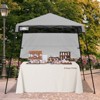EAGLE PEAK 8x8ft Pop Up Canopy with Sidewall, 8x8 Base 6x6 Top - 2 of 4