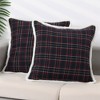 Unique Bargains Home Office Restaurant Double-Sided Plaid Decorative Pillow Covers 2 Packs - 2 of 4