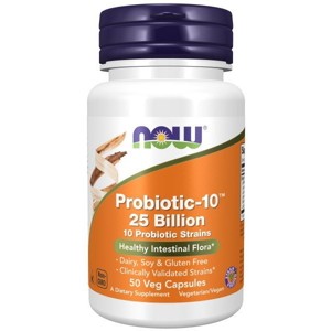 Probiotic-10 25 Billion by Now Foods  -  50 VegCap - 1 of 3
