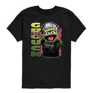 Boys' - Sesame Street - Oscar the Grouch Short Sleeve Graphic T-Shirt - 1 of 4
