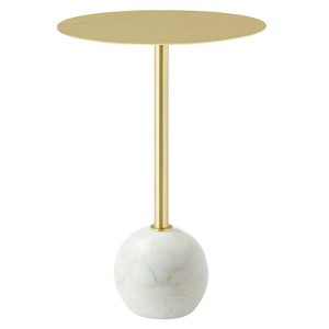 Modway Aliza Round Acacia Wood Side Table - 1 of 4