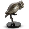 SPI Home Owl on Branch Sculpture – 8.5" Solid Brass Figurine with Natural Perch Design for Rustic or Woodland-Inspired Decor - 3 of 4