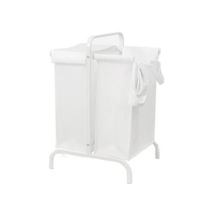 Double Laundry Hamper with lid,110L Laundry Basket with 2 Removable Bags,2 Section Dirty Clothes Basket for Bedroom Laundry Room Closet Bathroom - 1 of 1