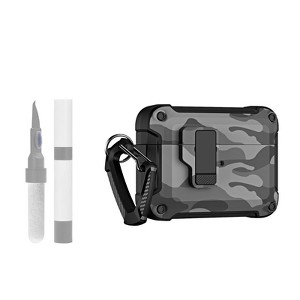 HTUTWOO for AirPods Pro 2 Case Cover Camouflage with Keychain & Secure Lock Clip, Automatic Pop-up Case for Apple AirPod Pro 2nd/1st Gen - 1 of 4