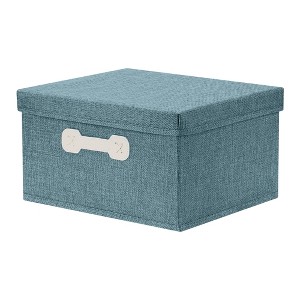 REGALWOVEN Collapsible Fabric Storage Bin with Lid and Handle for Shelves Closet 1 Pc - 1 of 4
