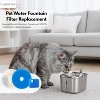 Nispira Cat Water Fountain Filter Replacements for Rantizon, Square and SORON 2.2L/73oz Stainless Steel Pet Water Fountain, 6 Packs - 2 of 4