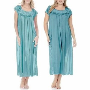 Ezi Satin Silk Nightgown For Women - 1 of 4
