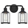 Quoizel Lighting Ludlow 2 - Light Vanity in  Earth Black - 2 of 4
