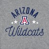 Women's University of Arizona Wildcats Cap Sleeve Baby Rib Crop Top Athletic Heather - 3 of 4