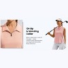 Pinspark Women Golf Shirts Sleeveless UPF 50+ Tennis Polo V-Neck Quick Dry Athletic T Shirt 1/4 Zip Collar Workout Tank Top - 4 of 4