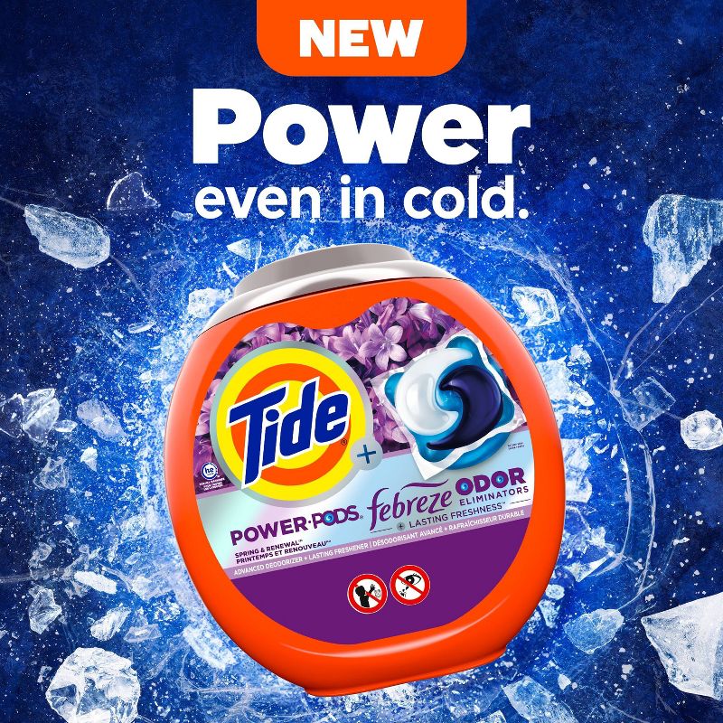 Tide Power Pods Febreze Odor Eliminator Laundry Detergent - Spring and Renewal, 6 of 11
