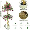 6FT Large Fake Flowers Potted, Artificial Bougainvillea Tree in Pot, Wedding Decor Artificial Flowers for Garden Living Room Party Christmas - 3 of 4