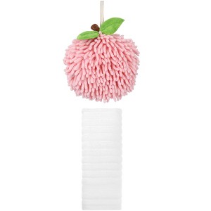 REGALWOVEN Absorbent Quick Drying Solid Decorative Hand Towels for Bathroom 14" x 30"/6" x 6" 2 Pcs - 1 of 4