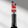 Unique Bargains Santa Claus Bottle Stopper Zinc Alloy Resin Silicone Red White Black Silver Tone 1 Pc - 2 of 3