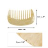 Unique Bargains Anti-Static Pocket Size Wide Tooth for Thick Curly Hair Detangling Comb 1 Pc - 4 of 4