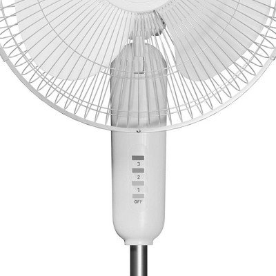 Holmes 16&#34; Oscillating 3 Speed Manual Stand Fan White_1