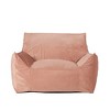 Grungis Bean Bag Chair,Velvet Beanbag Chair with Armrests,Adults Lounge Sofa,Comfy Couch for Living Room Bedroom - 2 of 4