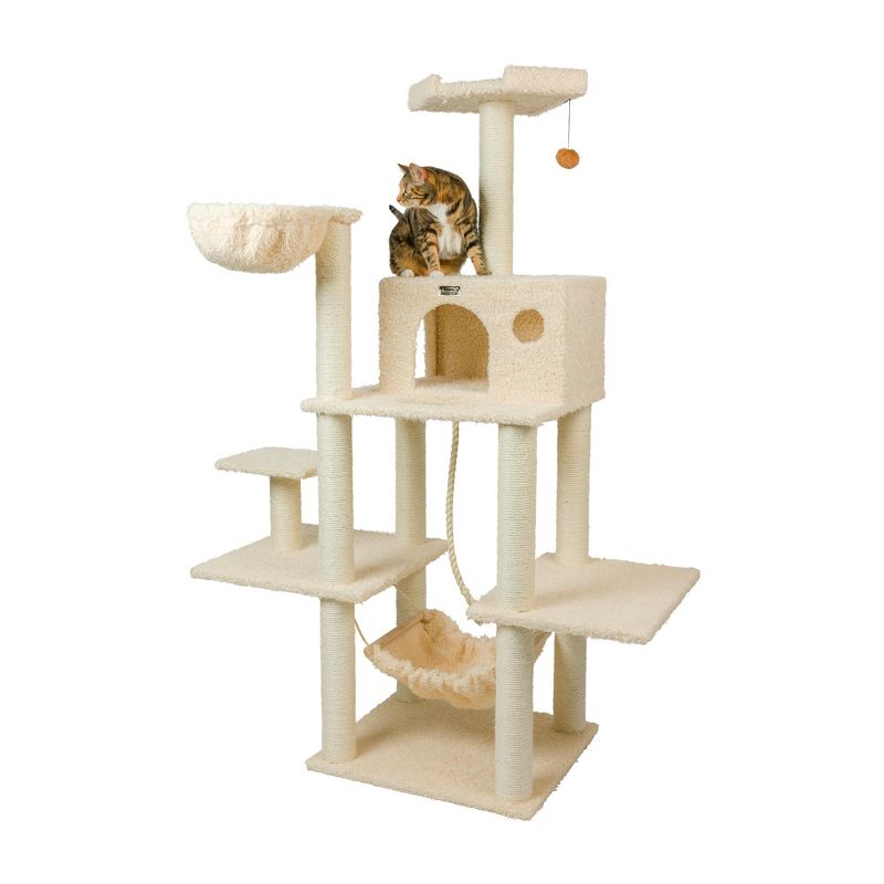 Armarkat Mult -Level Real Wood Cat Tree Hammock Bed, Climbing Center for Cats and Kittens A6901, 2 of 10