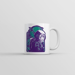 Crazy Dog T-Shirts Space Monkey Mug Funny Astronaut Ape Graphic Coffee Cup-11oz - 1 of 4