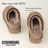 CUSHIONAIRE Keto Womens Slippers Slip-On Suede Mule Slipper - Cozy & Stylish, Memory Foam & Faux Fur Lining, Wide Widths Available - 3 of 4